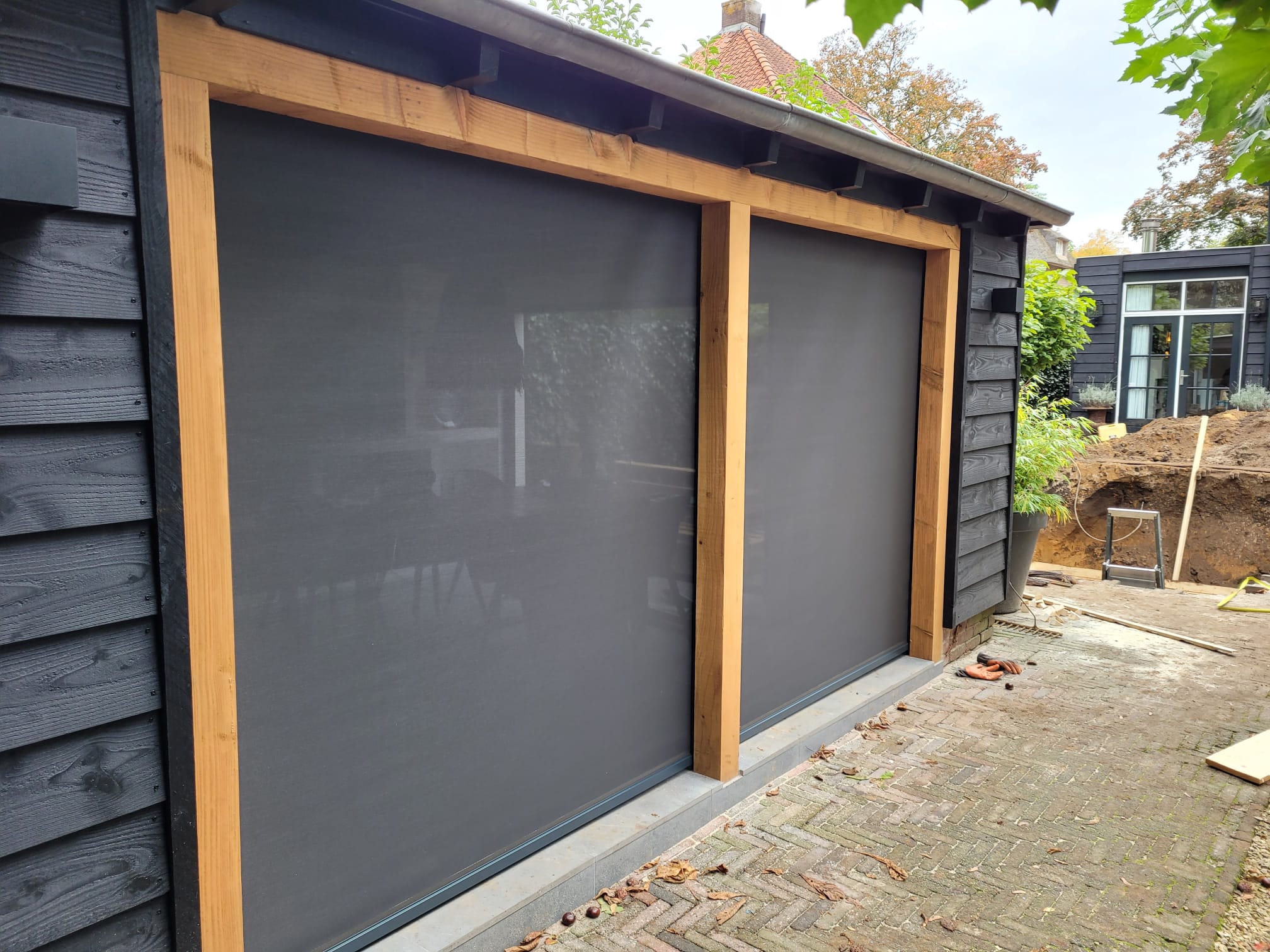 Windvast screens veranda Amersfoort