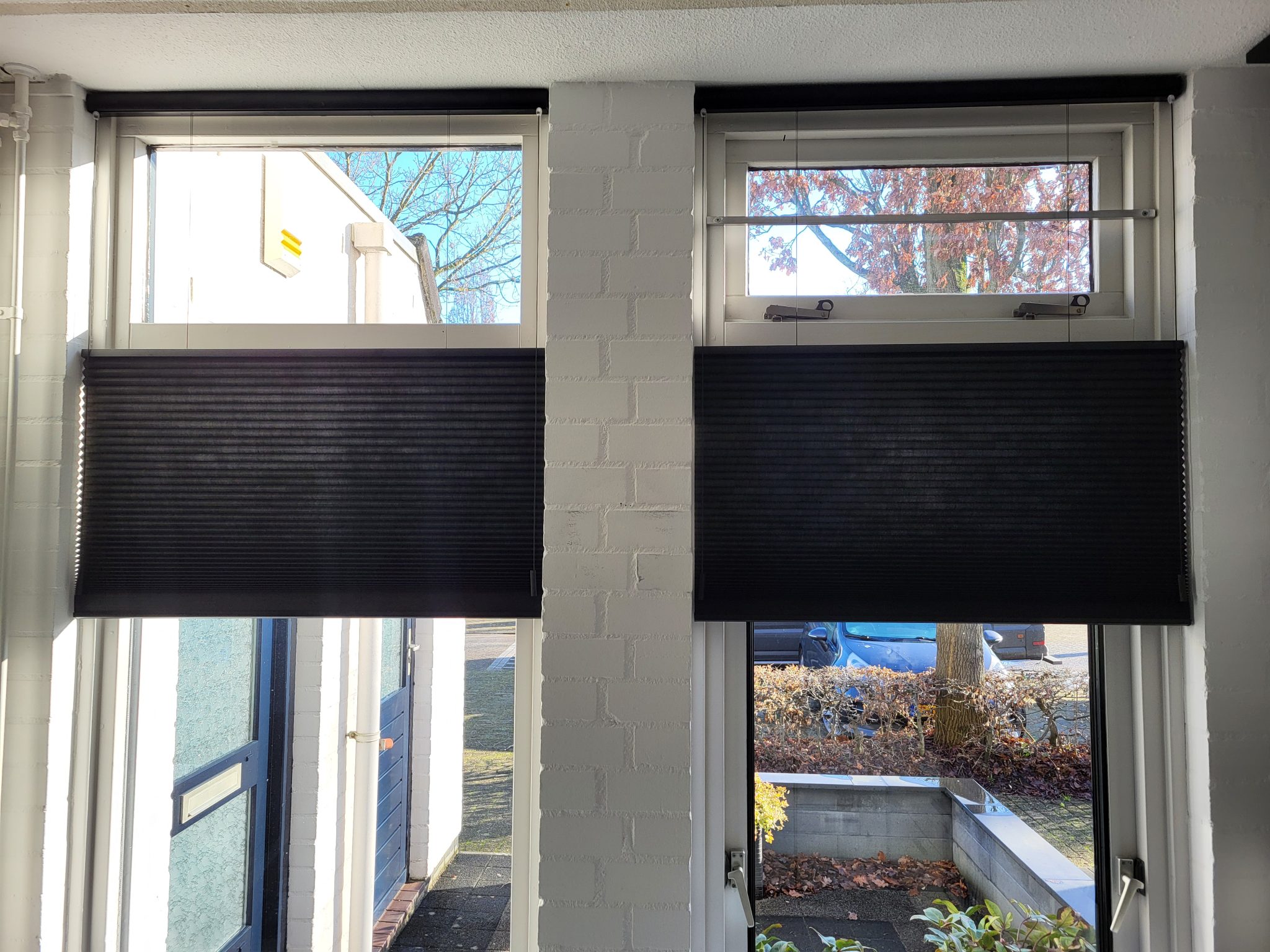 Vrijhangend iso plisse